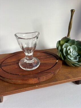 Vintage Glass Eye Wash/Bath Cup for Medical Curio or Pharmacy Item Collectors